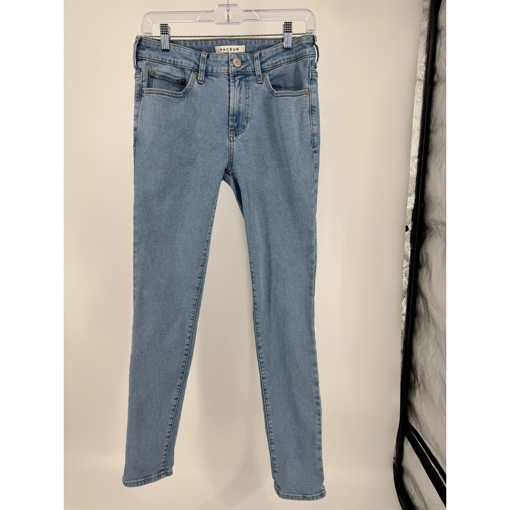 PacSun Stacked Skinny Jeans Light Wash Blue 28x30 131HO205022PC